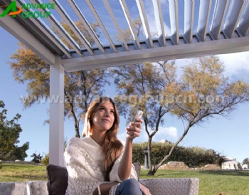 Outdoor Aluminum Pergola Louvered Roof Terrace Roof Bioclimatic Pergola