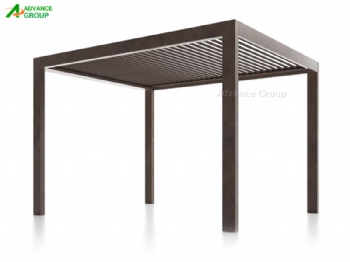 Motorized Aluminum Pergola with Adjustable Louvers