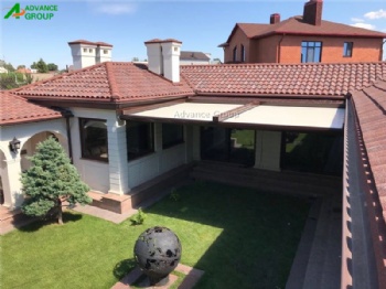 Waterproof PVC Roof Retractable Awning Pergola