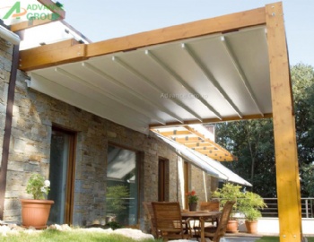 Remote Control Sunproof Retractable Awning Roof