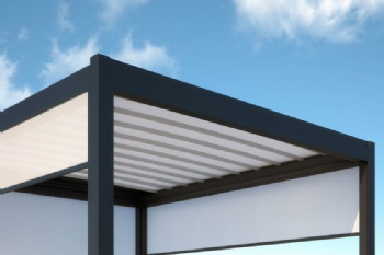 Patio Vertical  Shade Motorized Curtain Roller Blinds